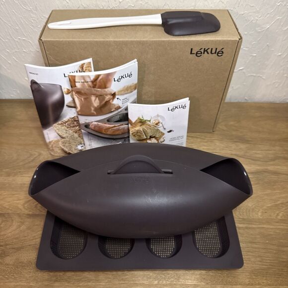 Lekue Kit Home Bread Essential (Bread Maker, Spatula, Mini Baguette) Bread Maker - Picture 1 of 13